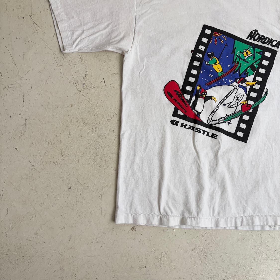 90s USA 빈티지 싱글스티치 반팔티 L 상품이미지3