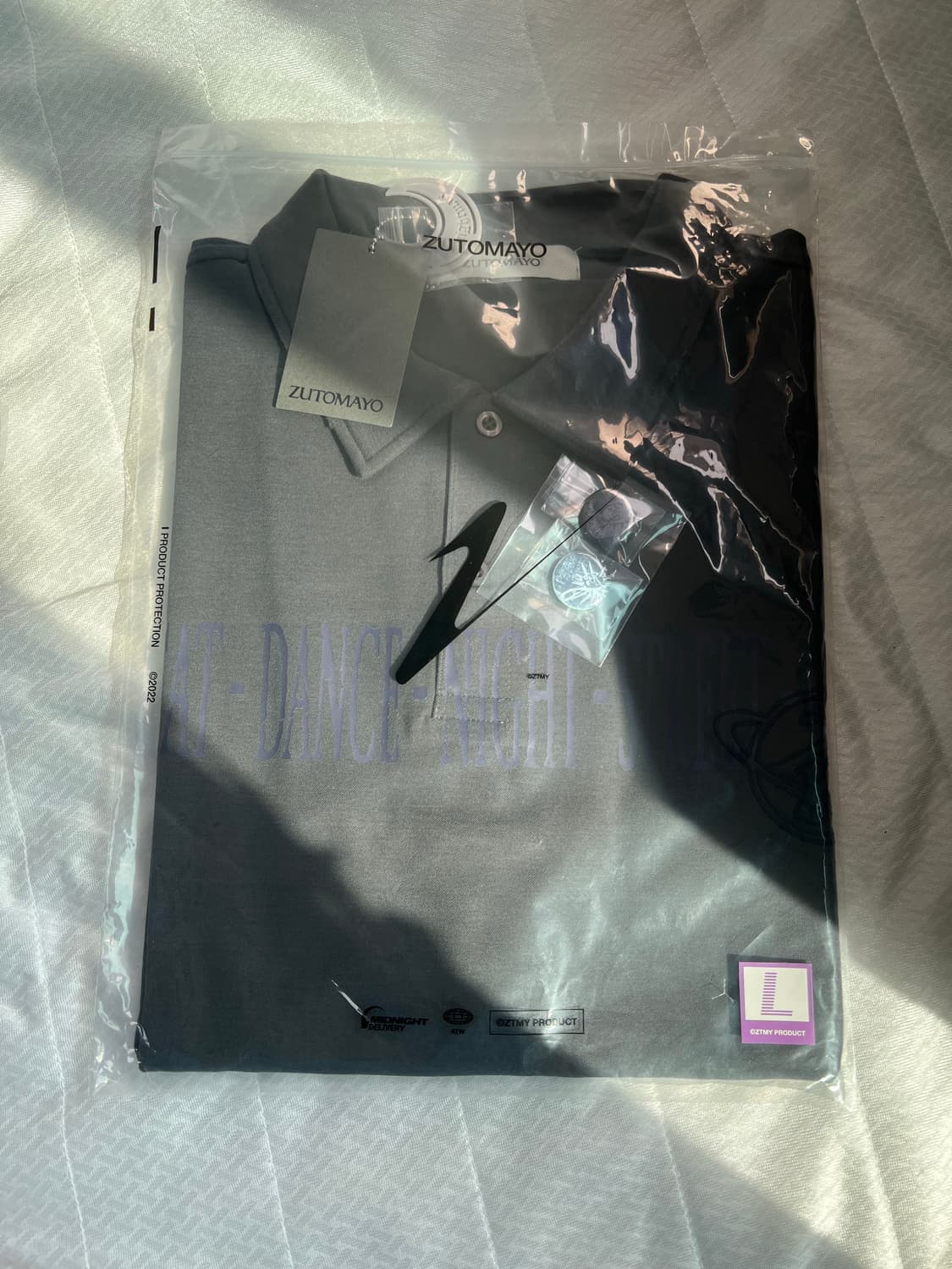 즛토마요 뱃지 폴로 티셔츠 빈티지 블랙 L 새상품 상품이미지1