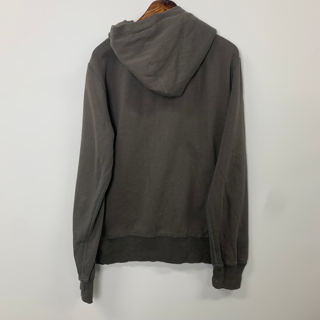 후아유 빈티지 디테일 카키 후드집업 상품이미지3