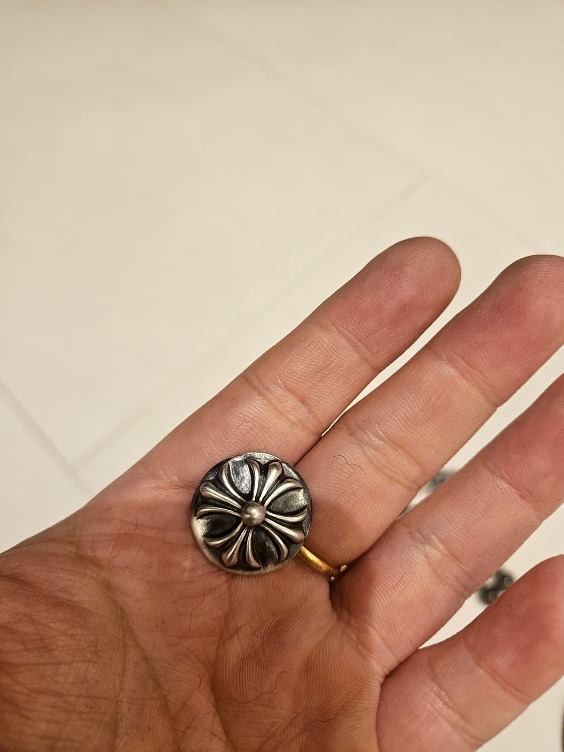 크롬하츠 머리끈 단추 비니단추 옷리폼 925실버 상품이미지8