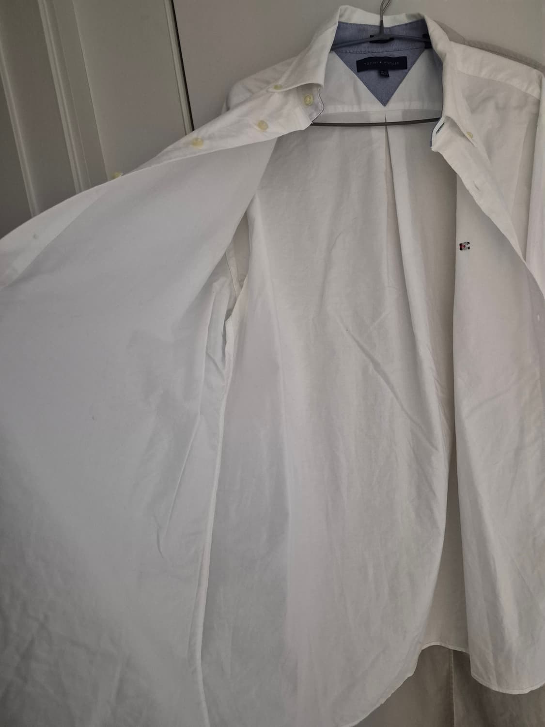 타미 힐피거 화이트 옥스포드 셔츠 (남녀공용) 상품이미지8