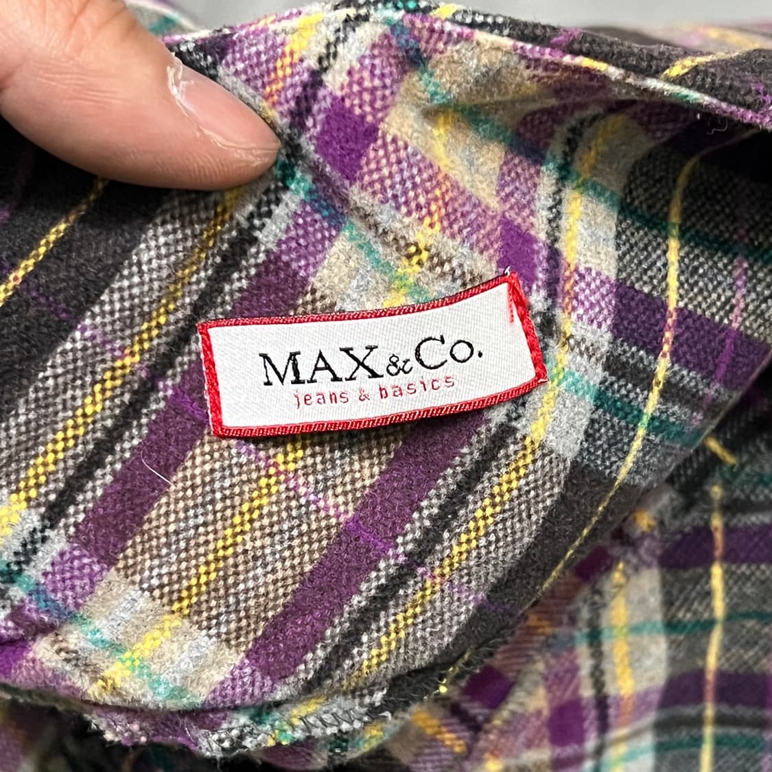  막스앤코 체크 미디 스커트 y16342 상품이미지6