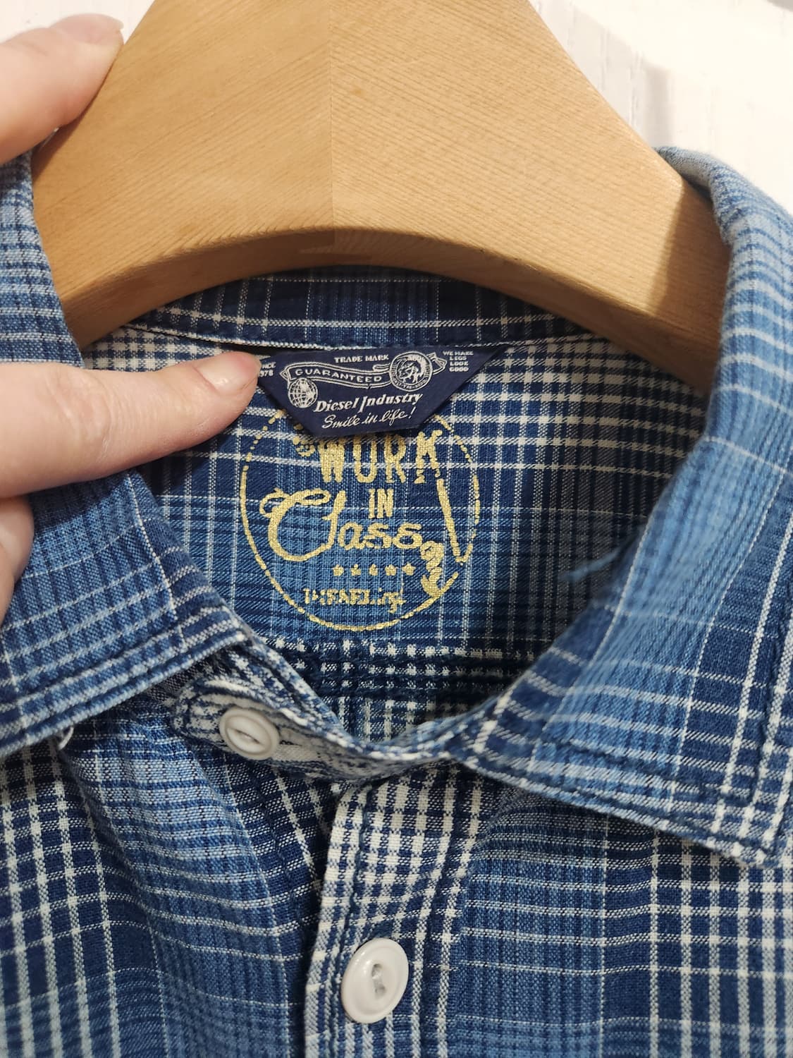 디젤 체크셔츠m 상품이미지2