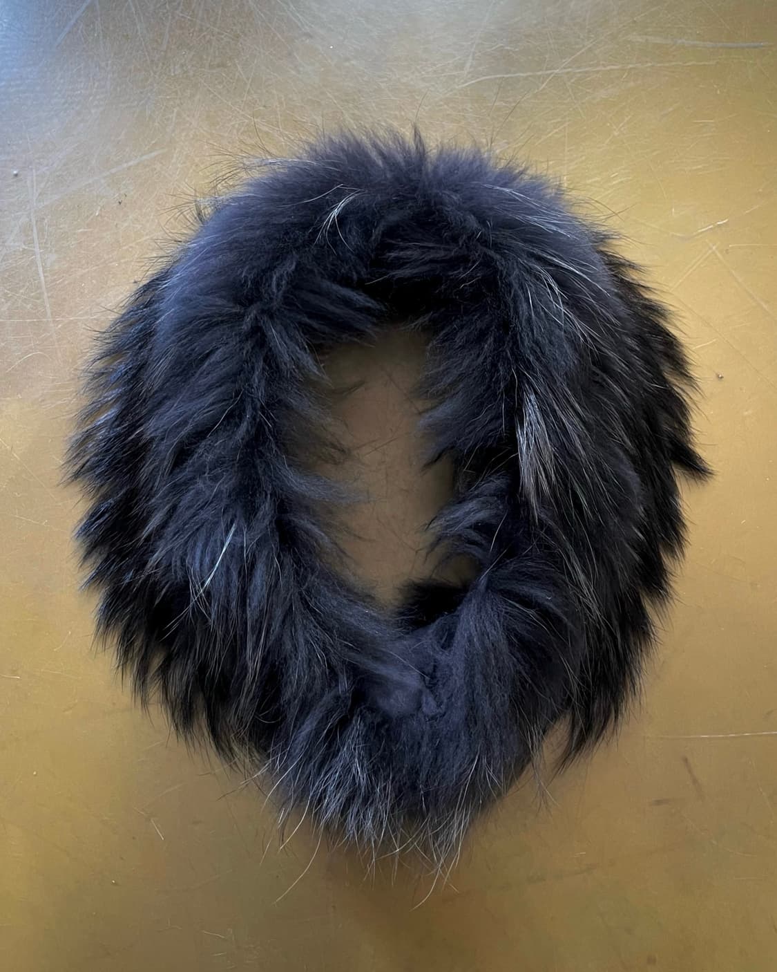 City Giee Real Raccoon Black Fur Muffler 상품이미지5