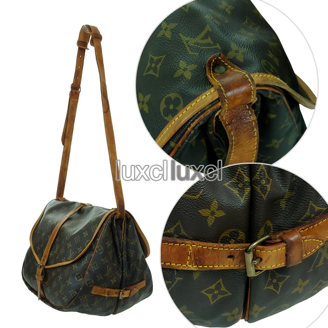 [정품] 루이비통 모노그램 소뮤르 35 말레티에 남녀 공용 크로스백 상품이미지4