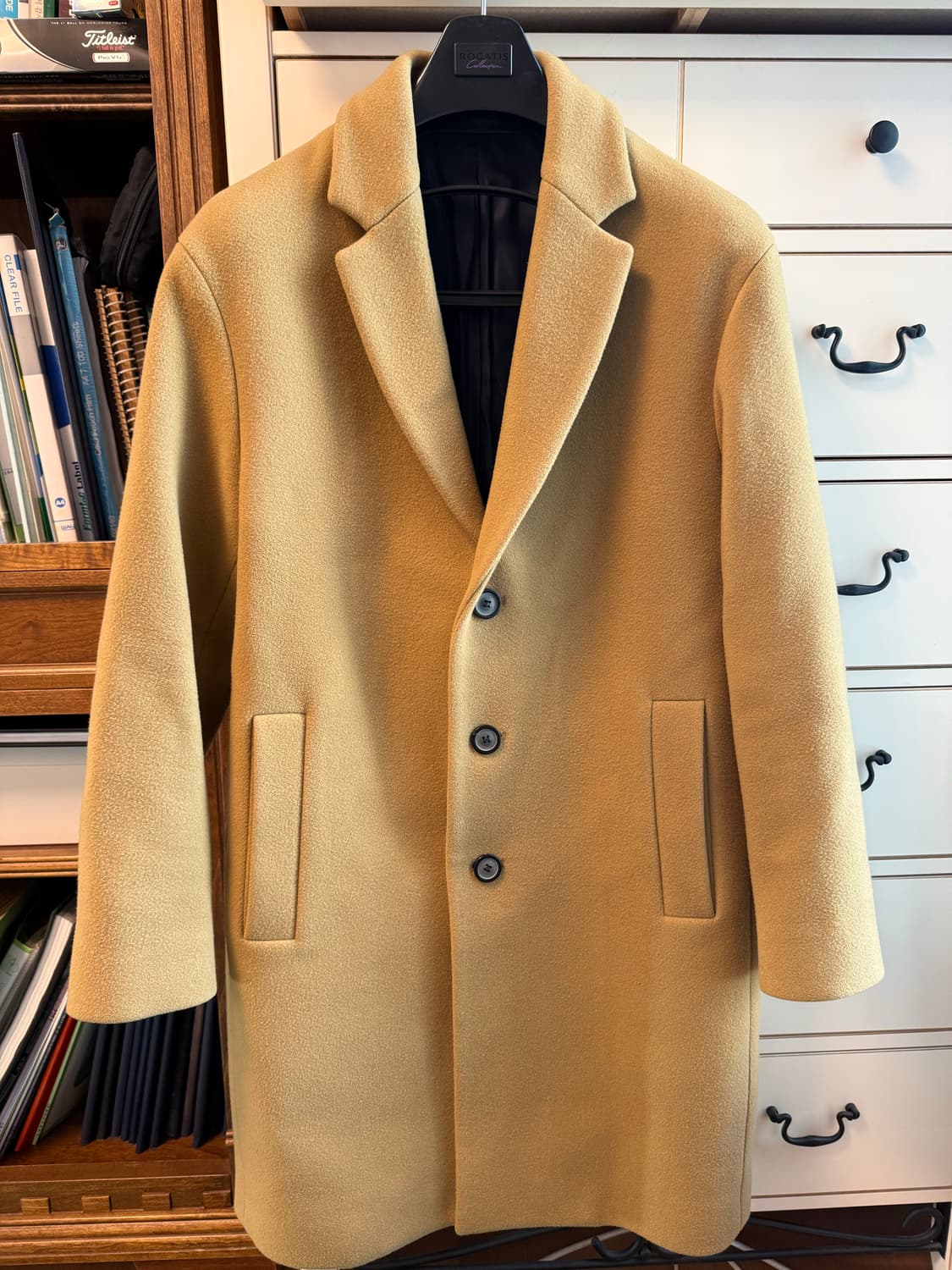 솔리드옴므 카멜 싱글 코트 48사이즈 상품이미지1