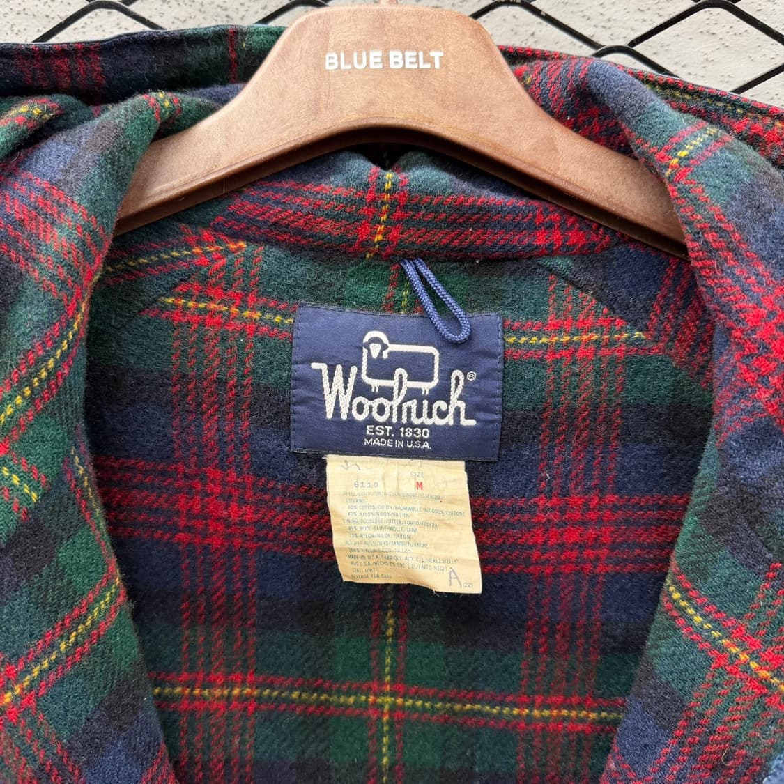 울리치 후드 마운틴파카 멀티포켓 안감체크 기모 디테일 블루 상품이미지6