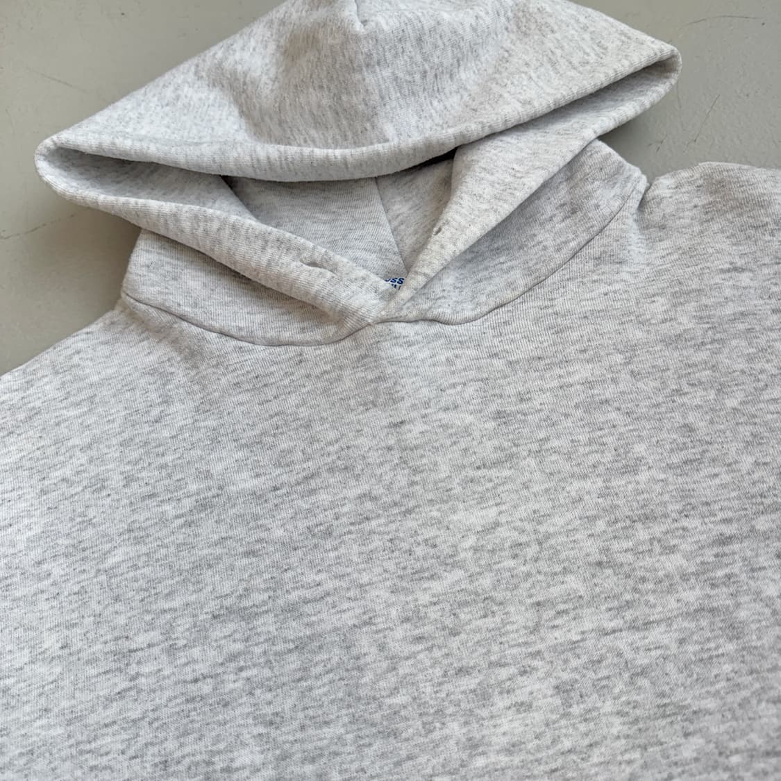 러셀 90s XL 블랭크 후드티 그레이 상품이미지3