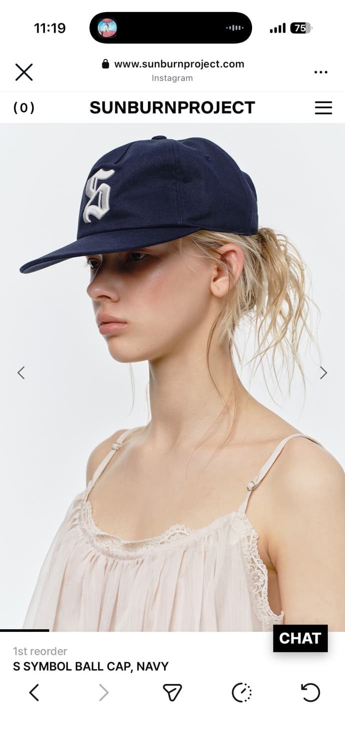 선번프로젝트 볼캡 S SYMBOL BALL CAP, NAVY 상품이미지2