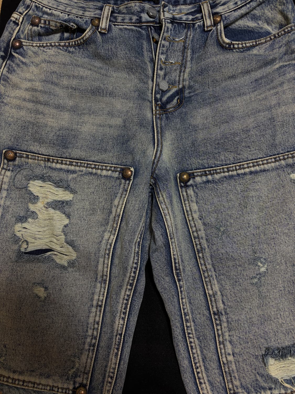 떠그클럽 더블니 반바지 상품이미지1