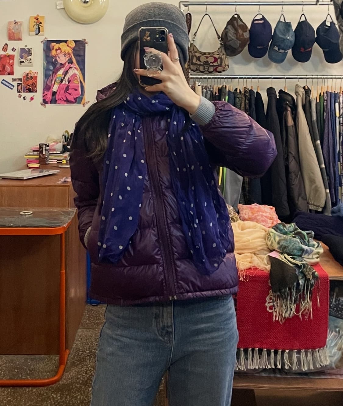 퍼플 구스다운 패딩 [무배] 상품이미지2