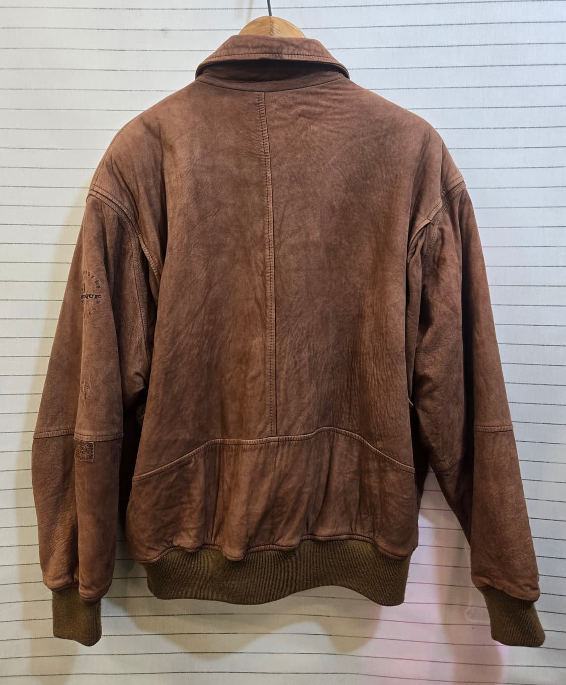 브라운 스웨이드 봄버 자켓(일본산) 상품이미지10