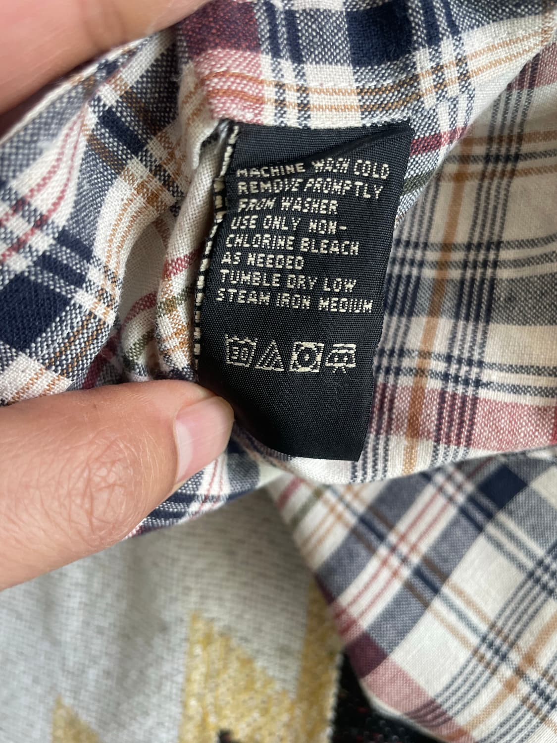 RRL 린넨코튼 체크셔츠(M) 상품이미지4