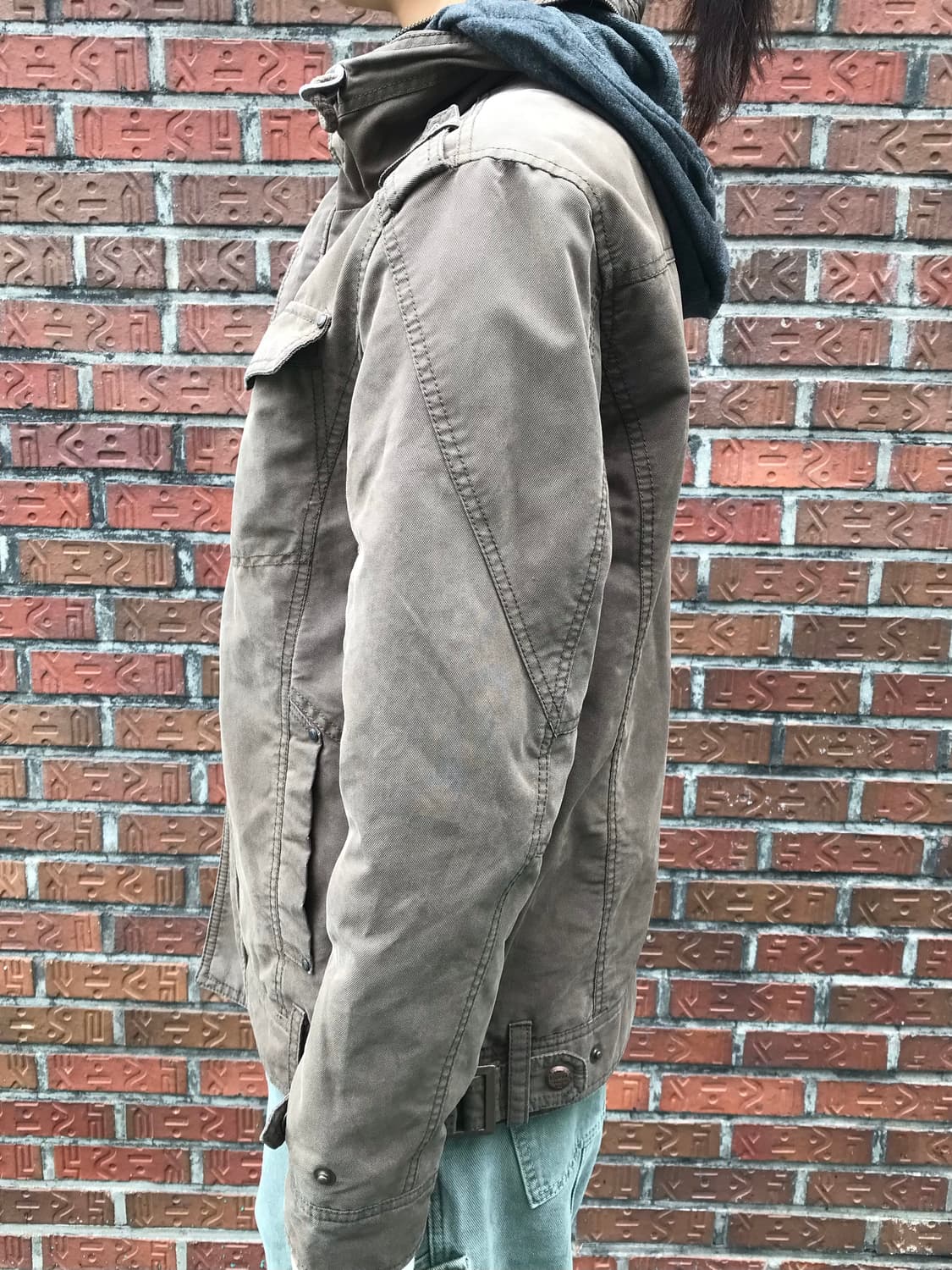 EVISU 카키 점퍼 상품이미지3