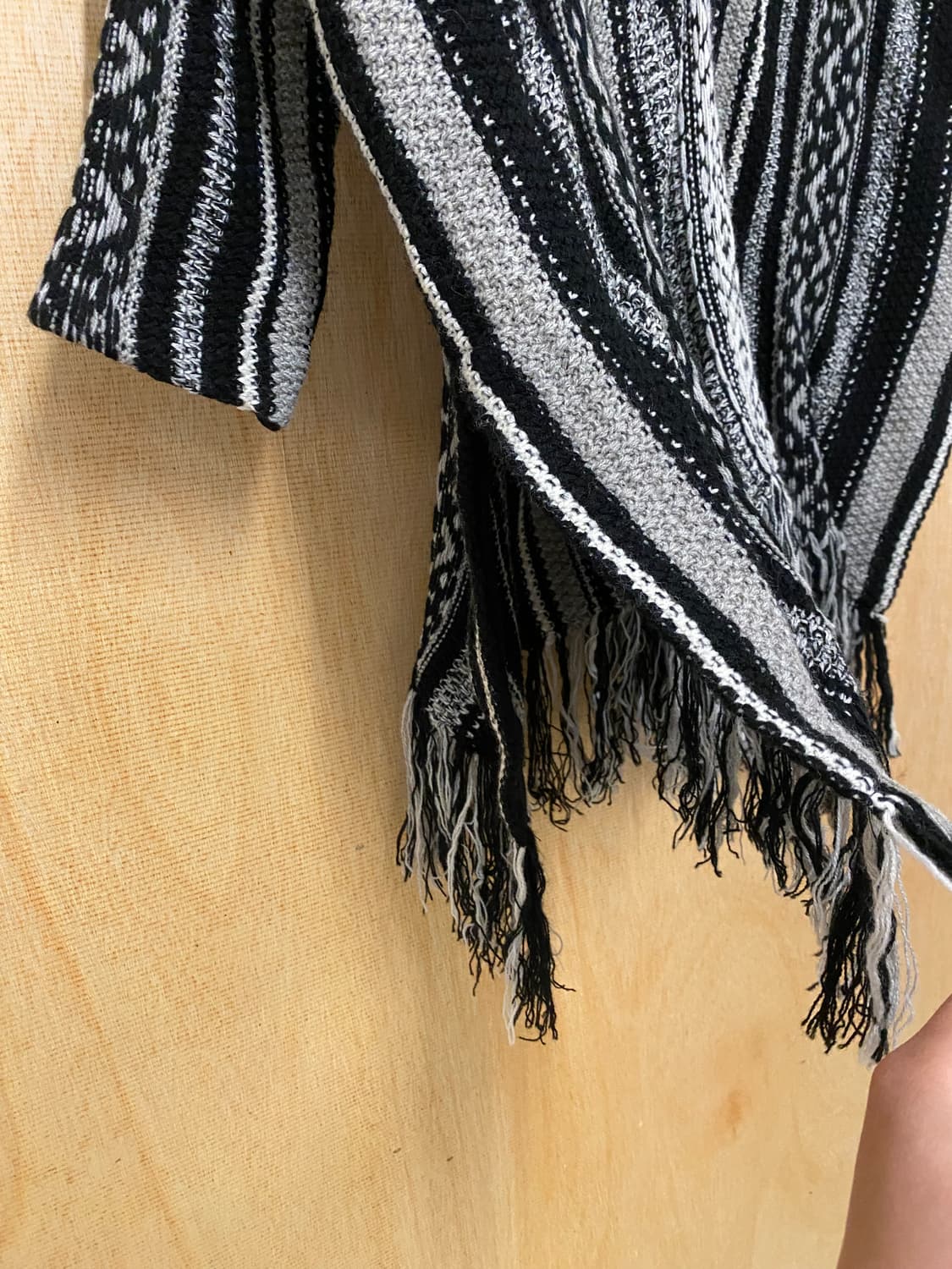 JOURNAL STANDARD fringe poncho 니트 프린지 판쵸 상품이미지4