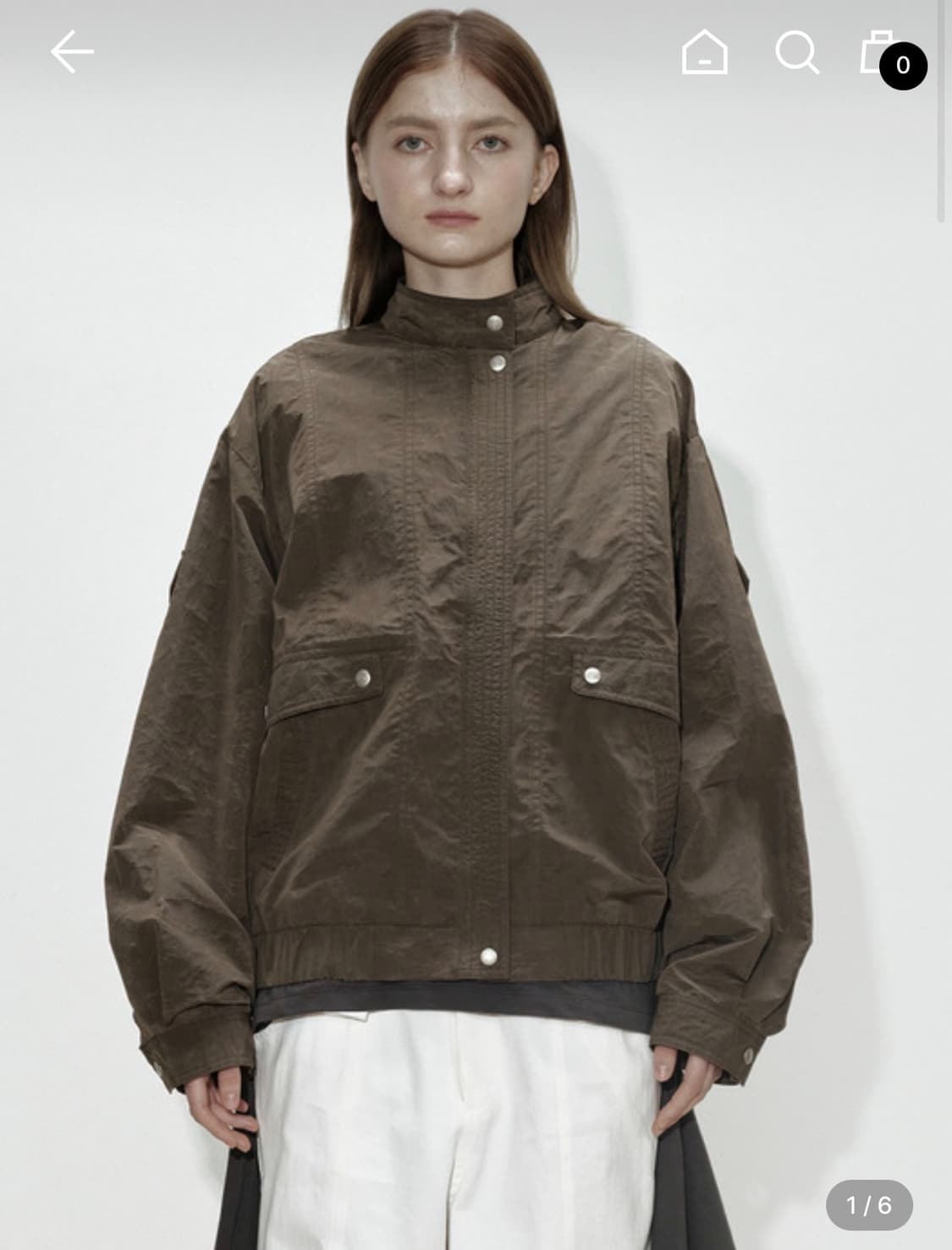 세릭 라이트 봄버 점퍼 브라운 상품이미지1