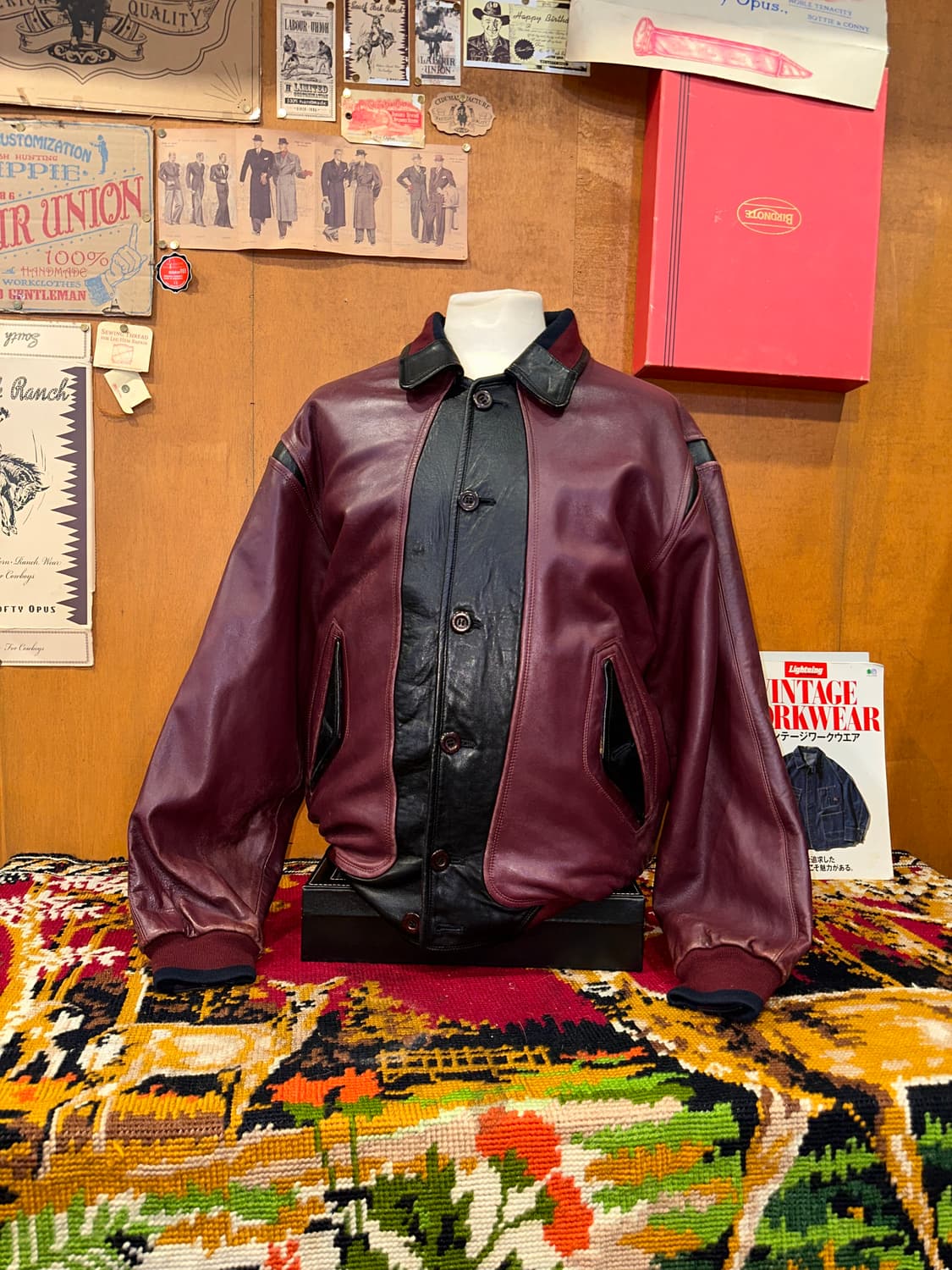 ( XL-2XL ) 가죽자켓 봄버자켓 항공점퍼 양가죽자켓 아메카지 상품이미지1