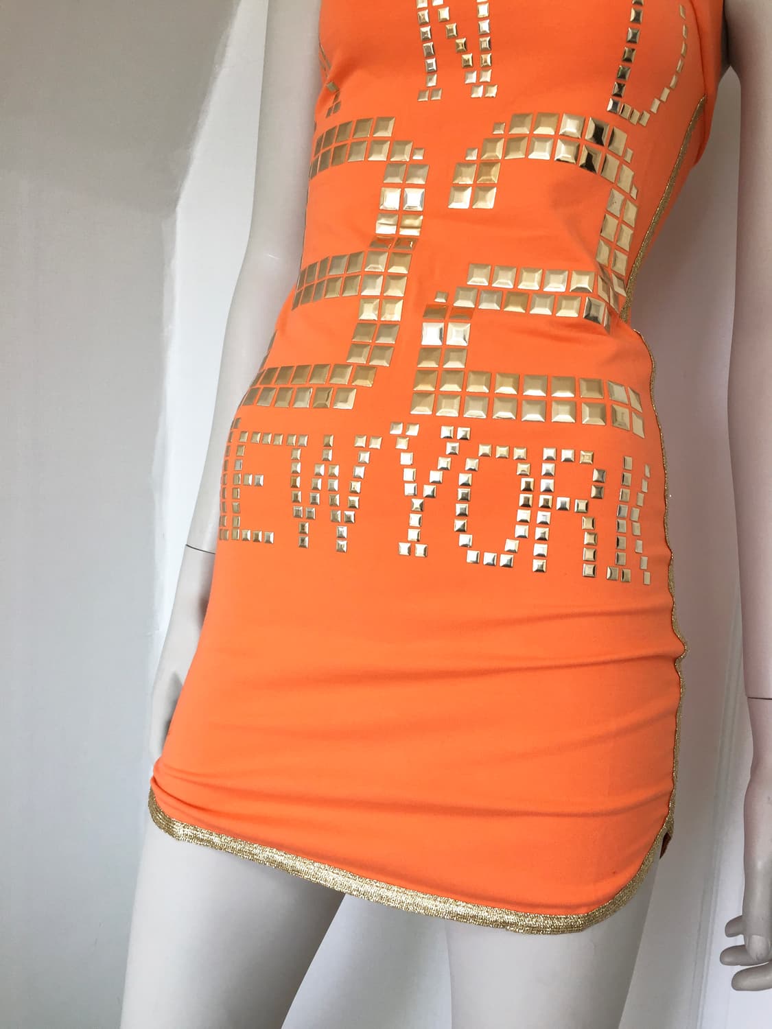 Vivid Orange Sporty Stud Tank Top 상품이미지3