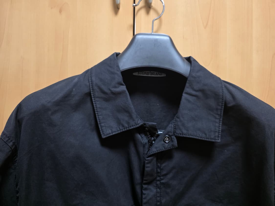 스톤아일랜드 코튼 트윌 오버셔츠 블랙 2XL 상품이미지4
