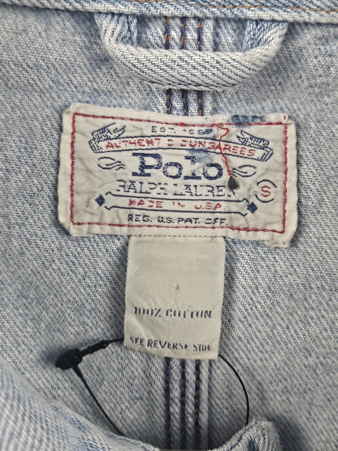 80's USA 폴로랄프로렌 데님 트러커 자켓 ( S ) / 10616 상품이미지8