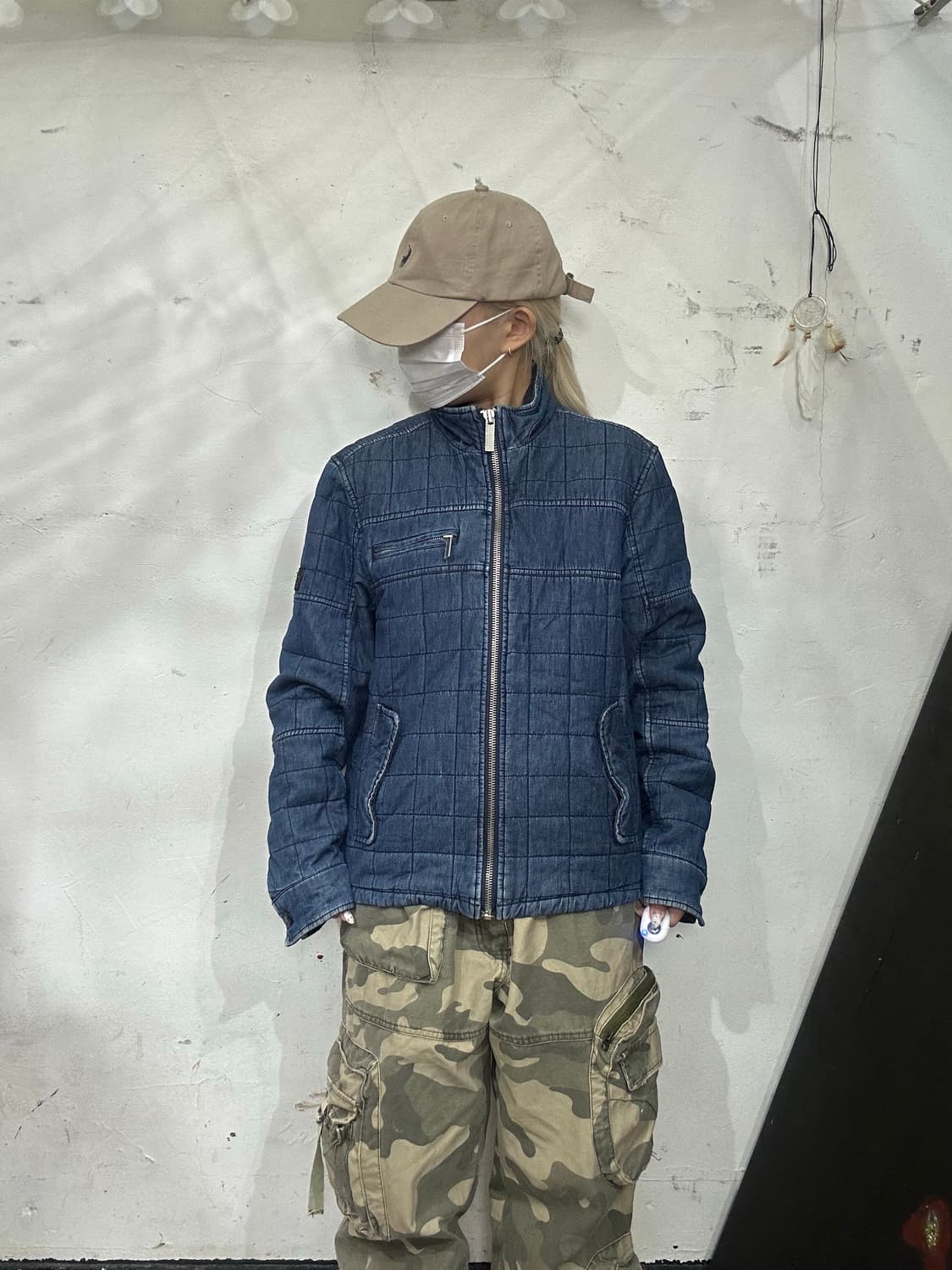 캘빈 클라인 ck 아카이브 데님 블록 블루종 점퍼 자켓 M 상품이미지2