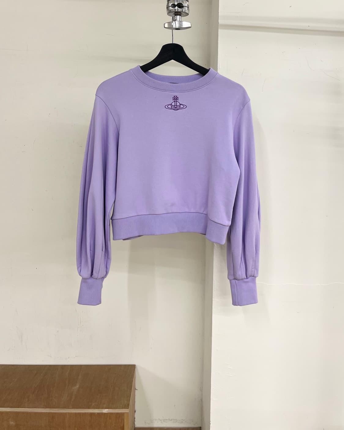 비비안웨스트우드 라벤더 코튼 크루넥 스웻셔츠 상품이미지1