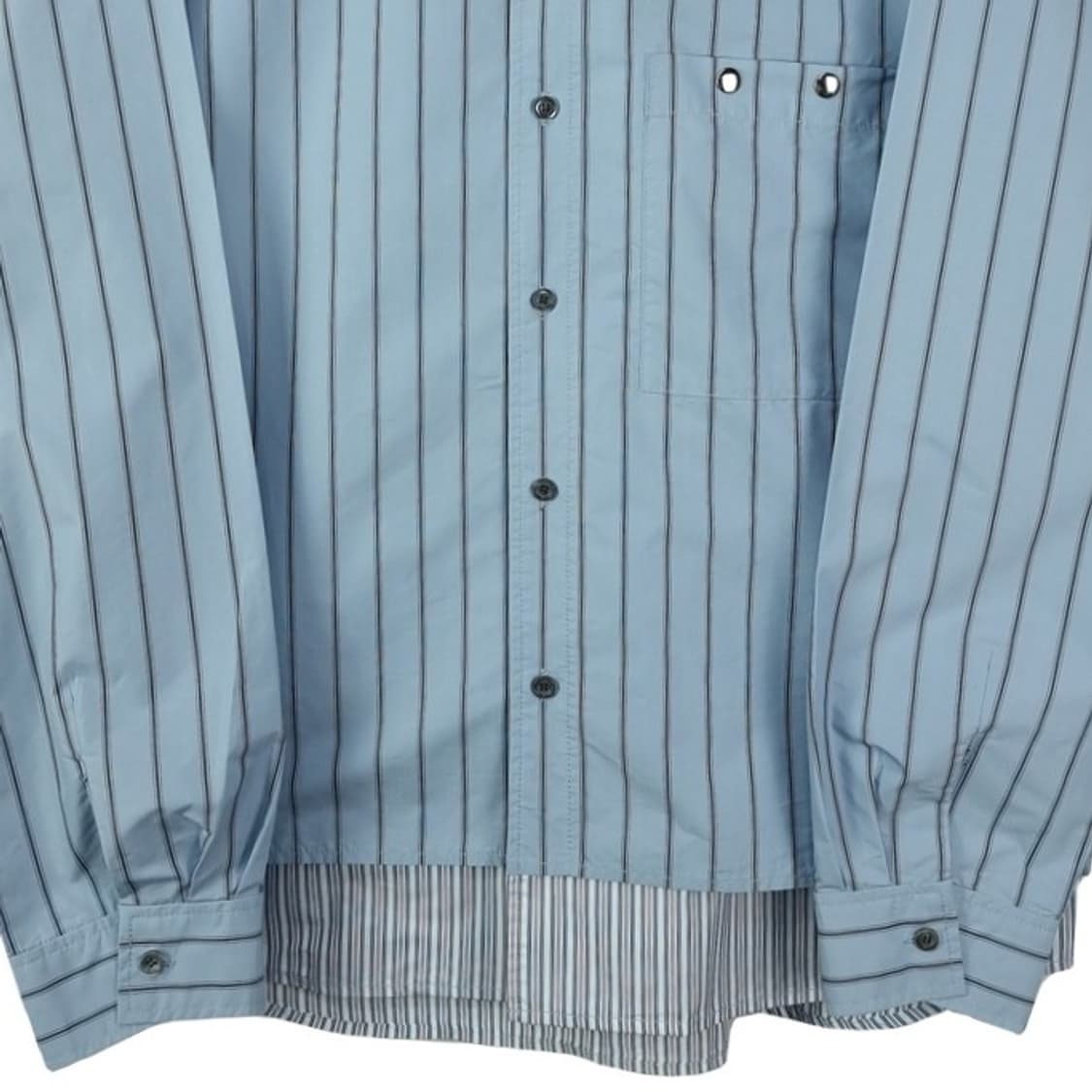 [커스텀멜로우] 더블 레이어드 스트라이프 셔츠 M19944 상품이미지5