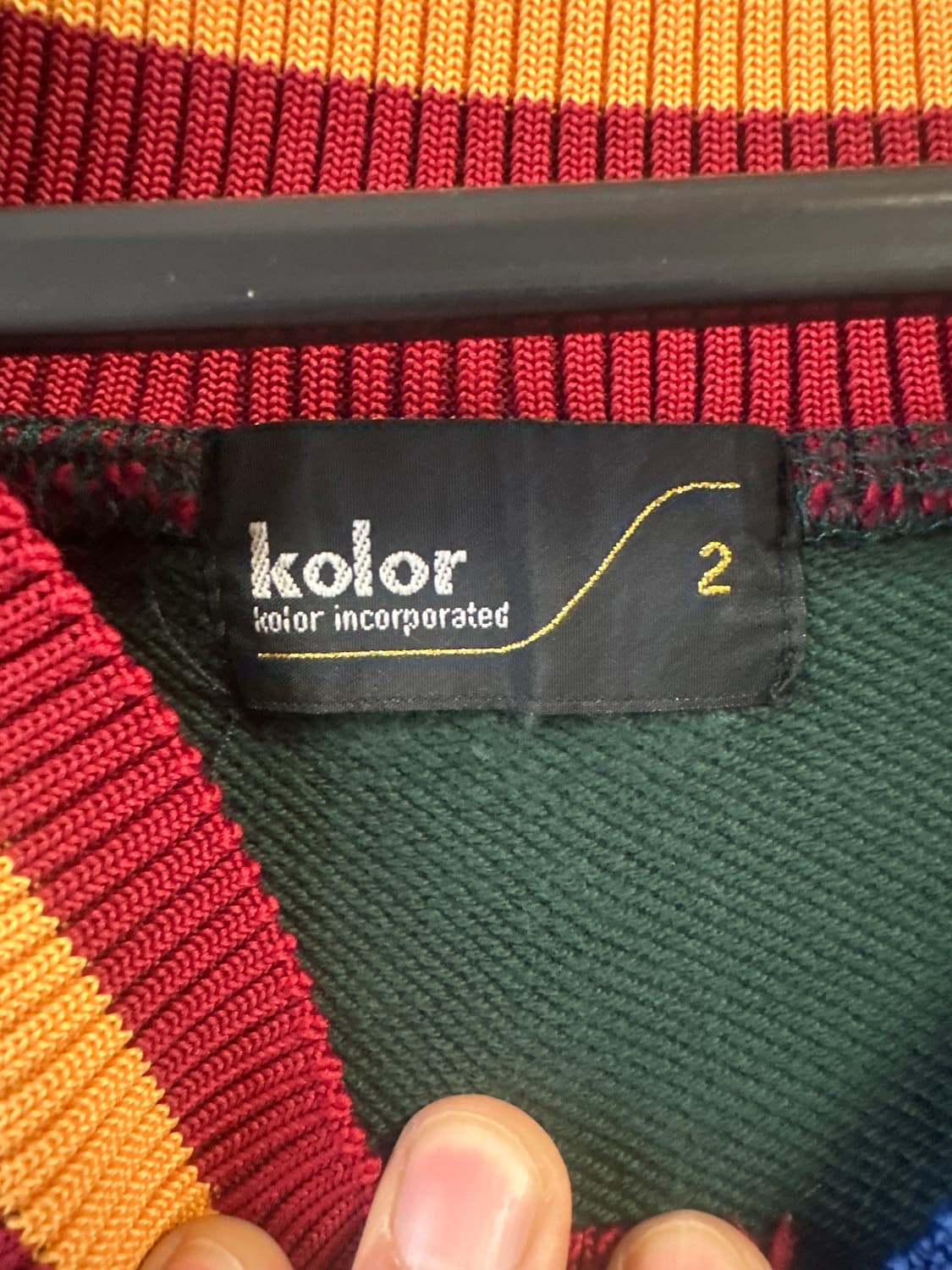 kolor 스웻셔츠(진녹색) 상품이미지3