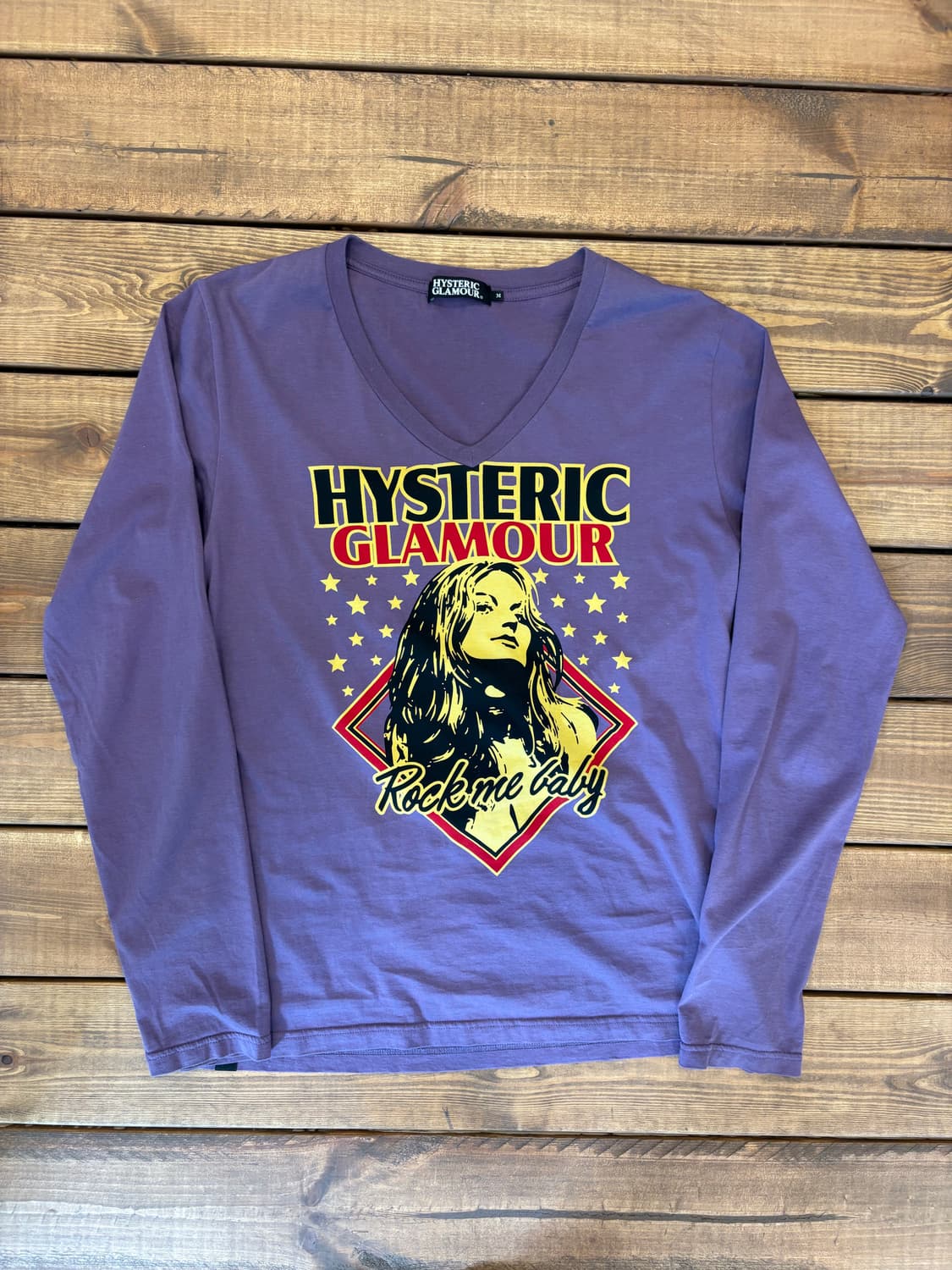 히스테릭글래머 스타 브이넥 롱슬리브 상품이미지5