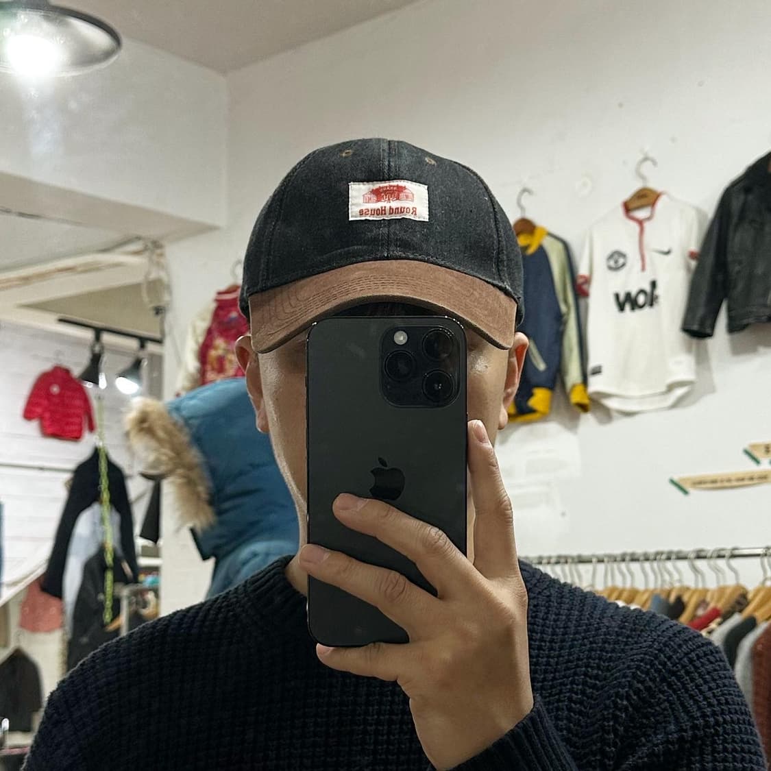 (착용컷) ROUND HOUSE 데님 볼캡  상품이미지2