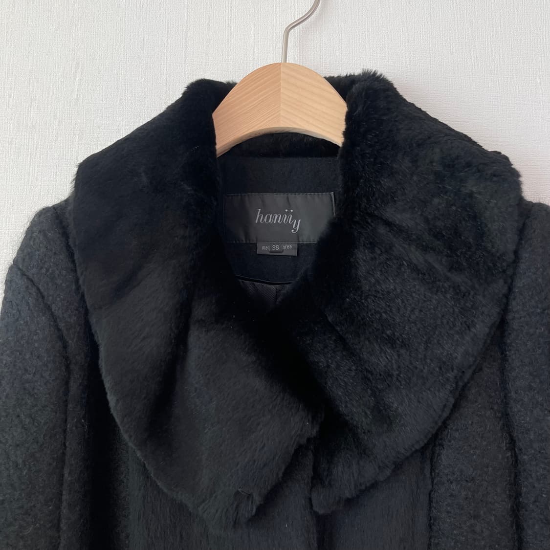 하니와이 토끼털 울 혼방 코트 44~55 상품이미지7