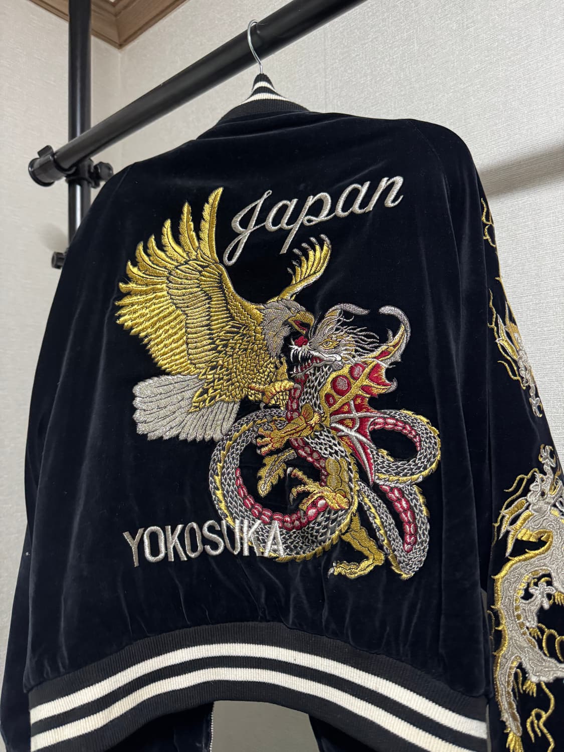 벨벳 스카잔 - 독수리 & 용 자수 상품이미지2