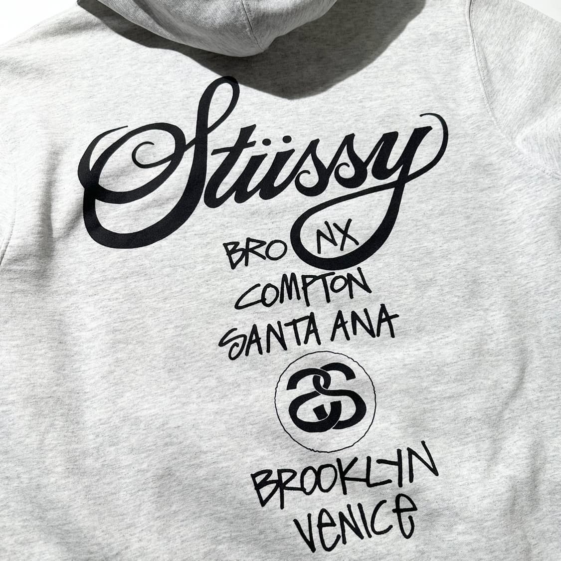 스투시 월드투어 후드 애쉬헤더 상품이미지5