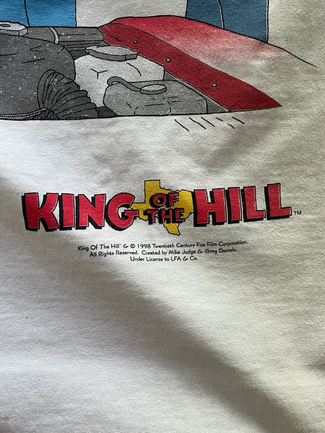 90s king of the hill 킹오브더힐 티셔츠 xl 상품이미지2