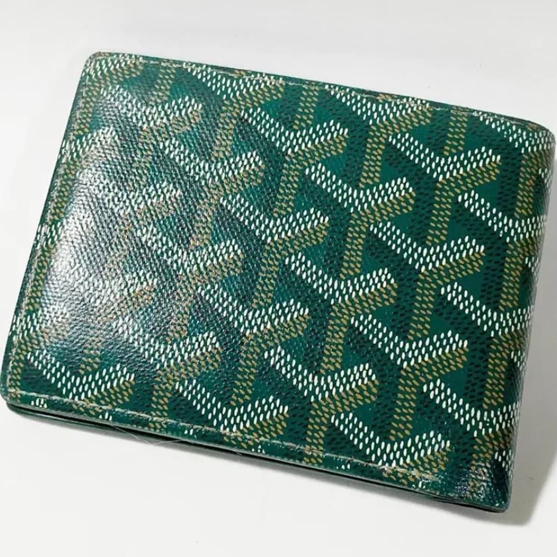 [정품] GOYARD 고야드 빅투와르 그린 카프스킨 반지갑 상품이미지4