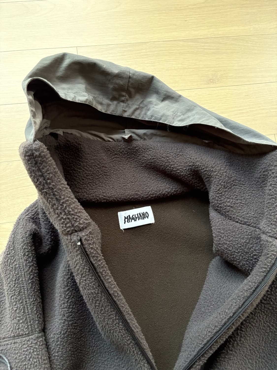 마리아노 Dusty pile 롱 후리스 자켓 상품이미지4