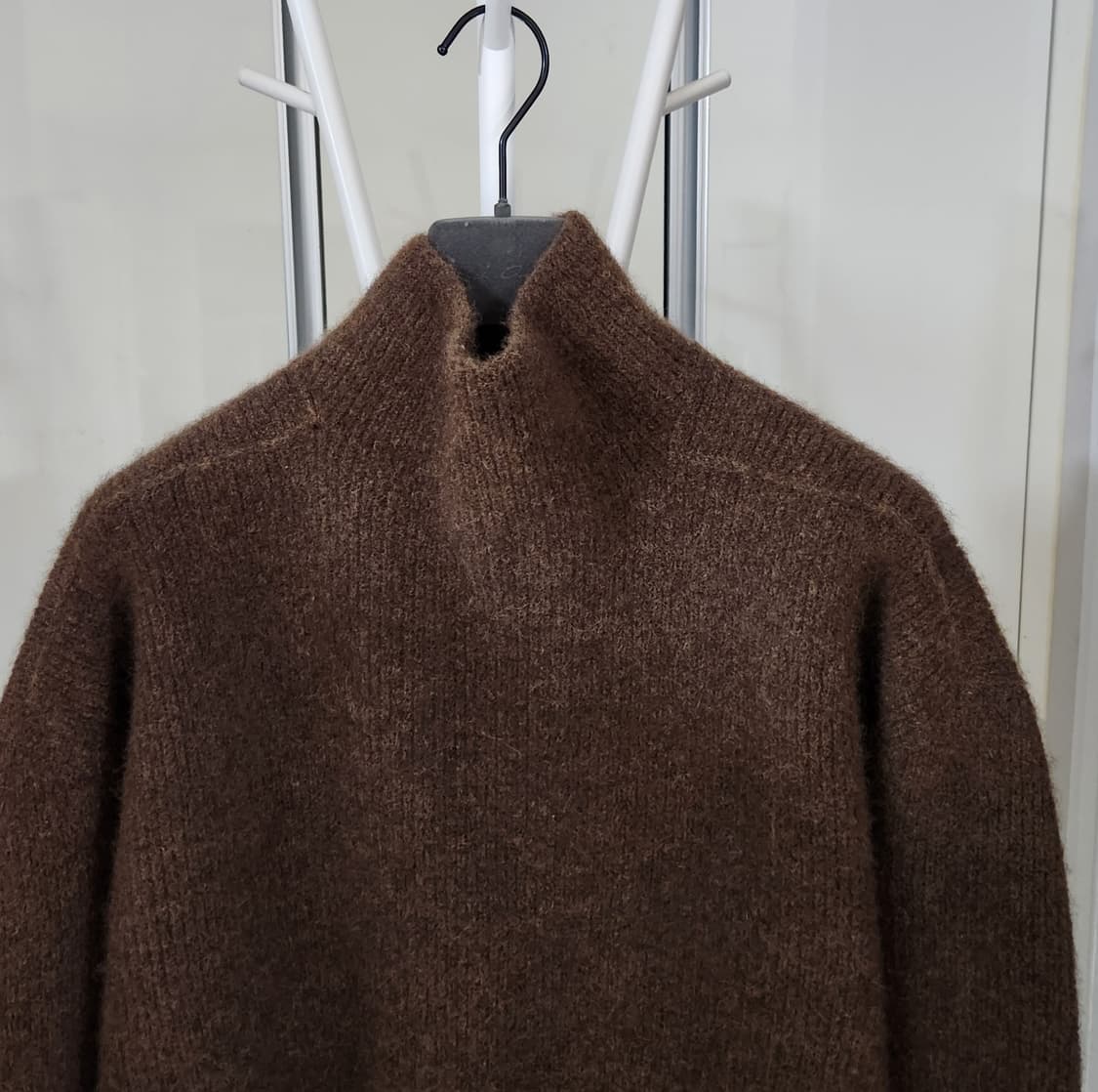 릭오웬스 헤비 알파카 피셔맨 타바드 브라운  상품이미지7