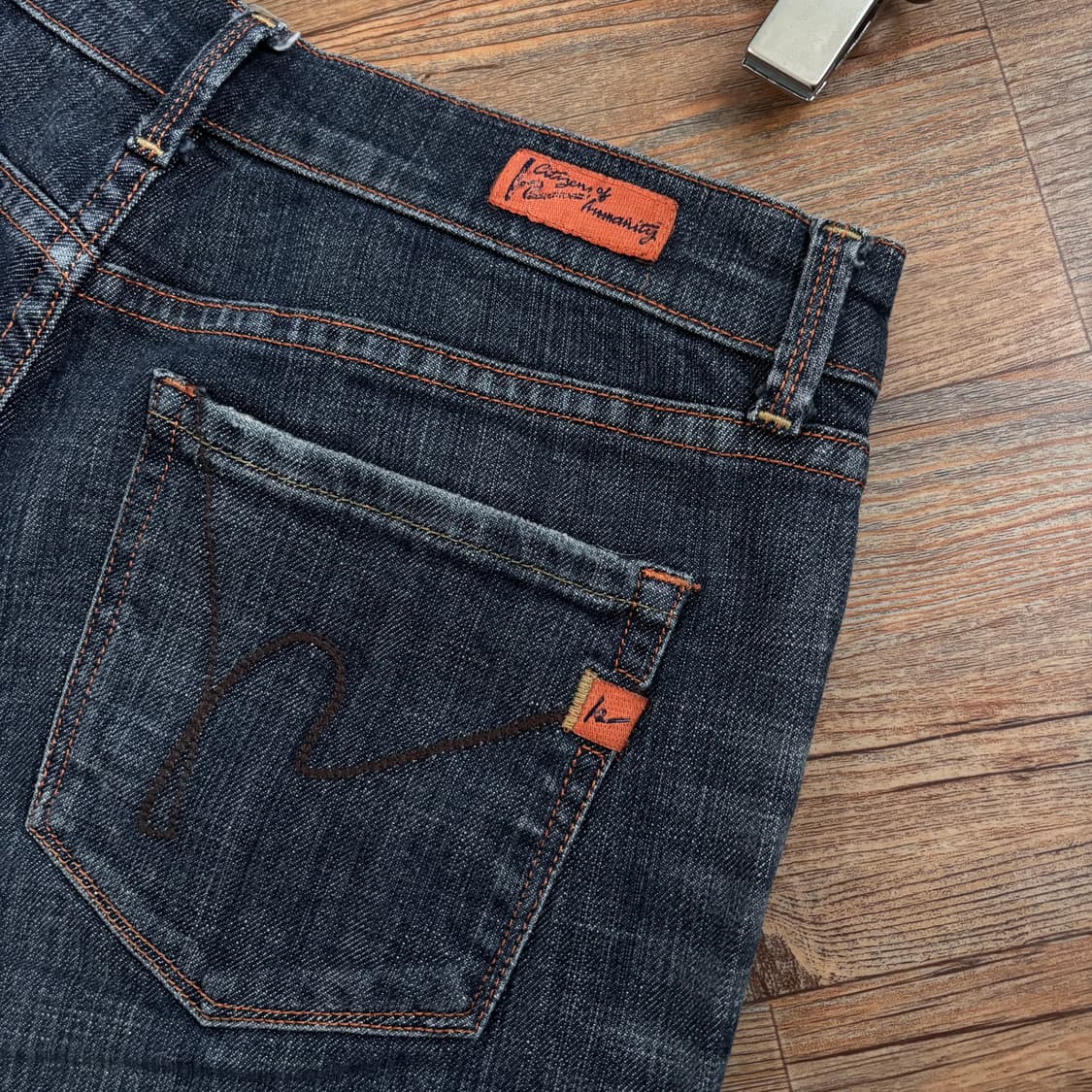 시티즌 오브 휴머니티 27 데님 청바지 슬림 부츠 미국 수입 로라이즈 상품이미지9