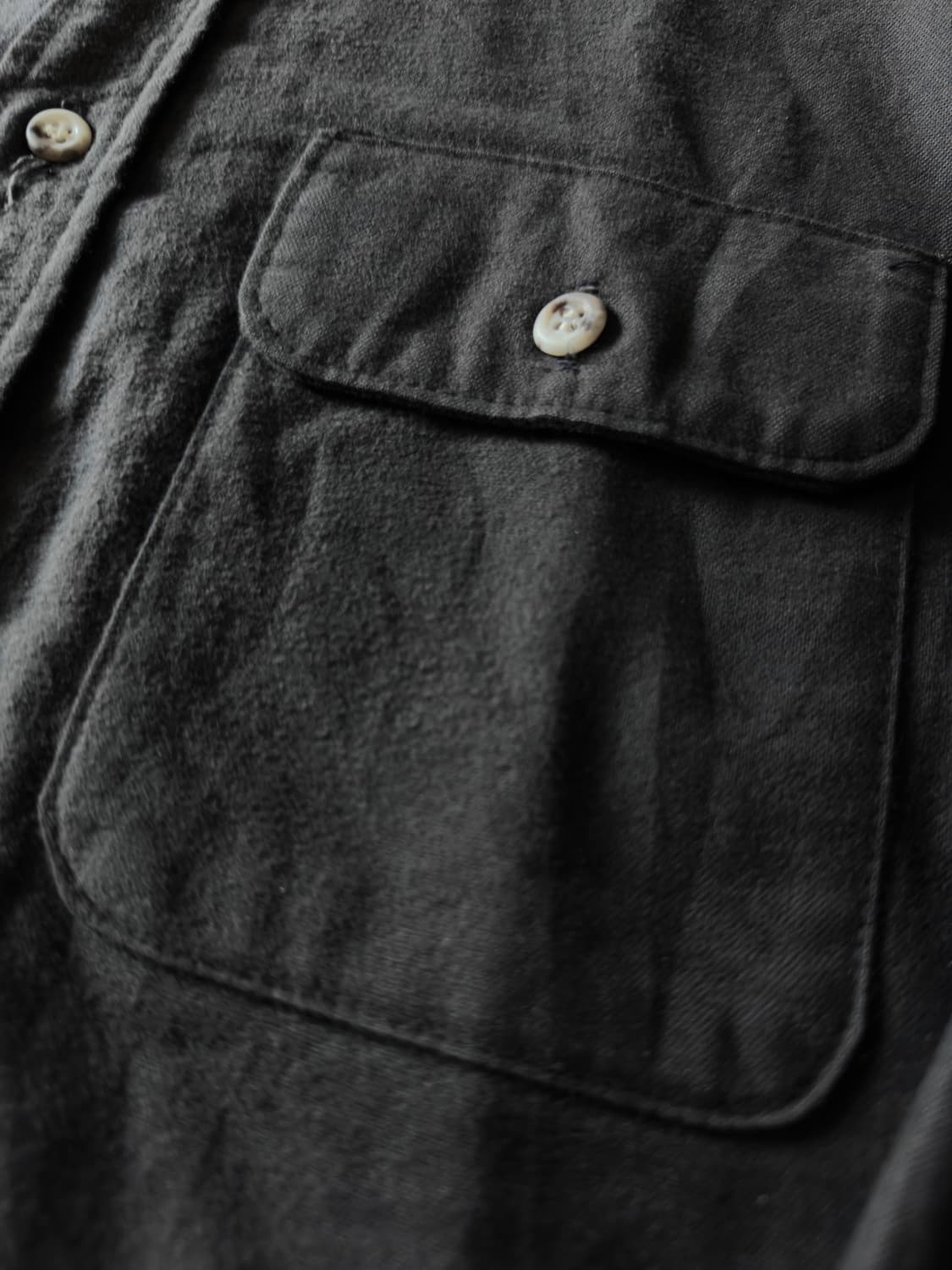 80s Five Brother USA Fade black 샤모아 셔츠 상품이미지4