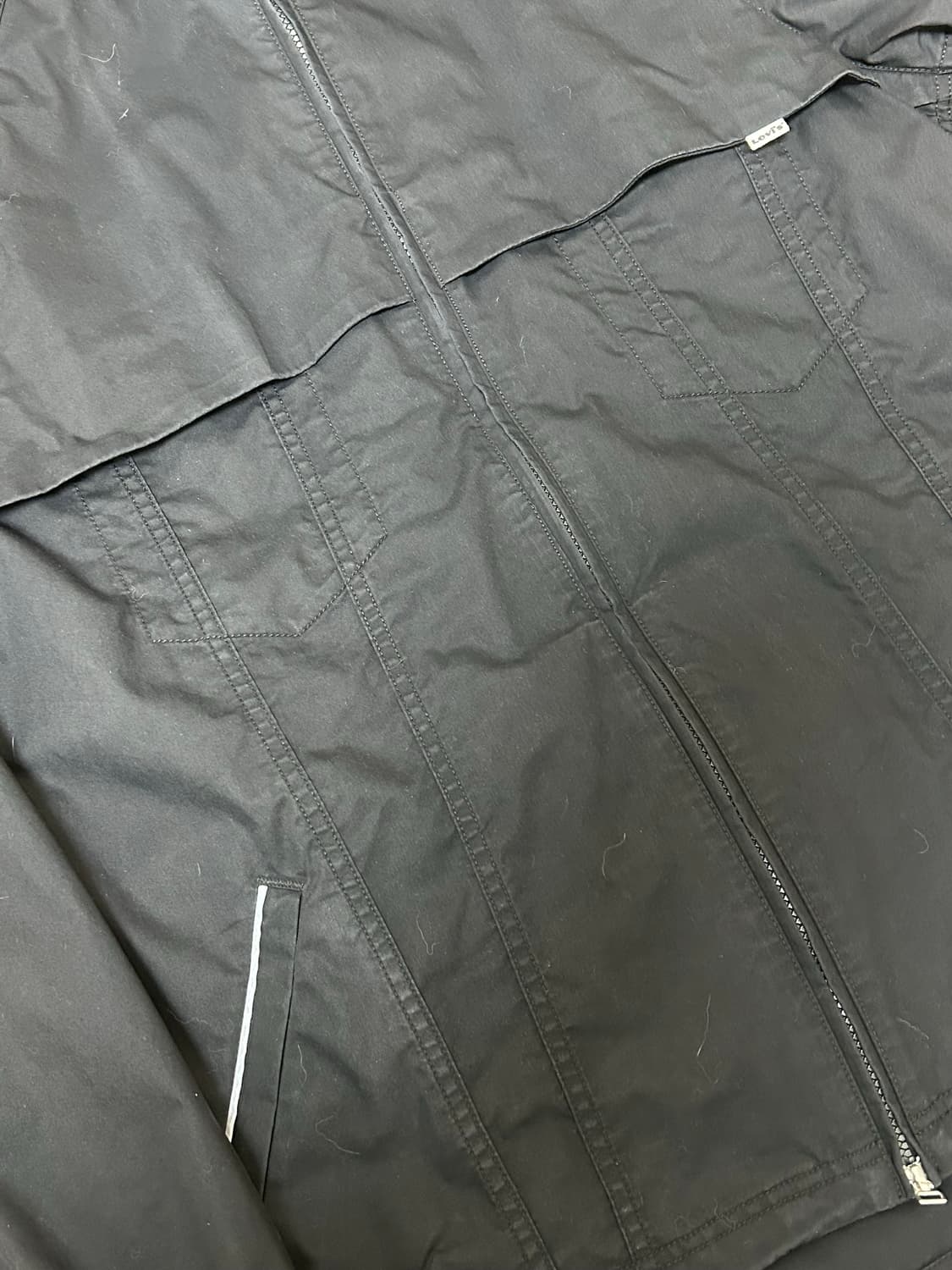 리바이스 화이트탭 트러커 블랙 바람막이 자켓 상품이미지4