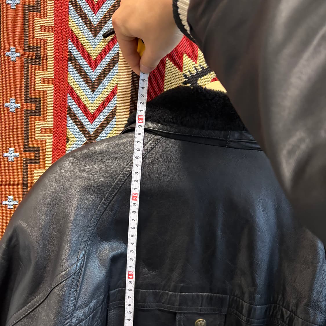 NFL버튼 양가죽 빈티지 자켓 상품이미지8