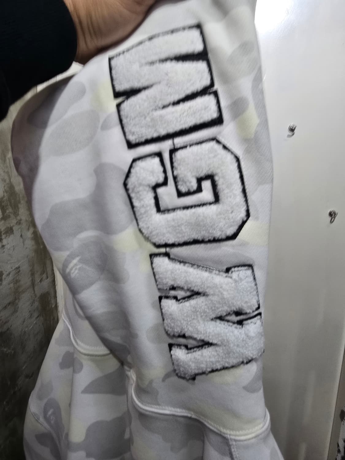 베이프 야광 시티카모 화이트샤크후드집업(백계)3XL 상품이미지9