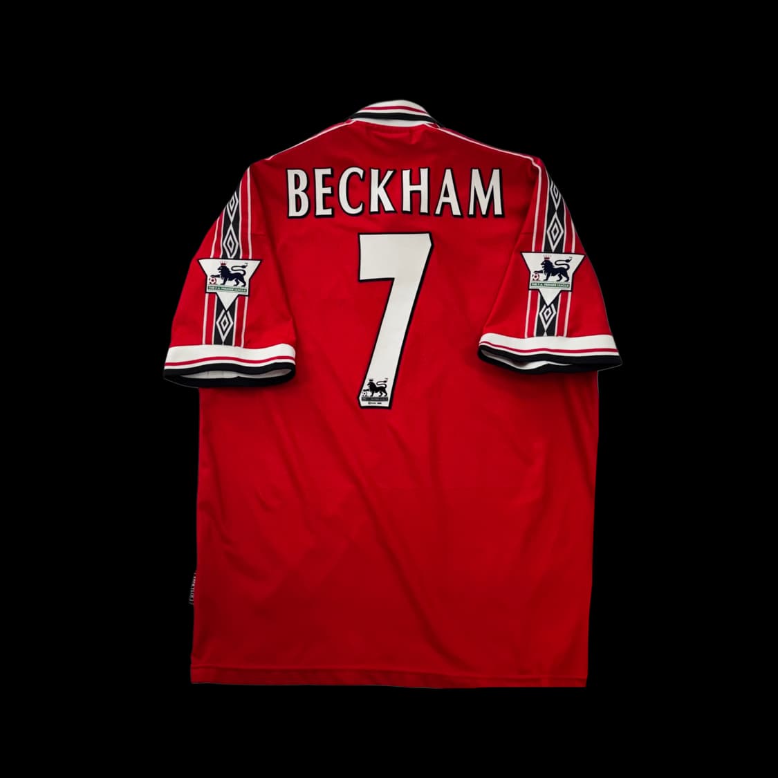 엄브로 98 00 맨유 맨체스터 유나이티드 홈 베컴 트레블 유니폼  상품이미지1