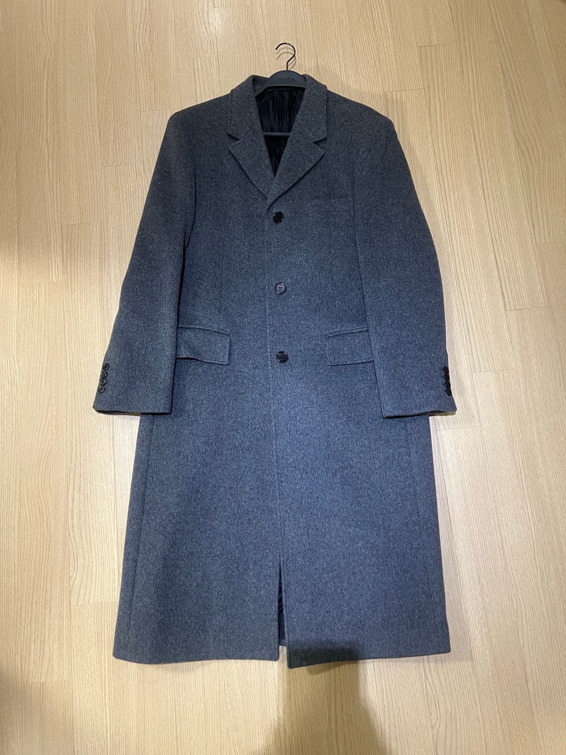 mngu 그레이 롱 코트 상품이미지1