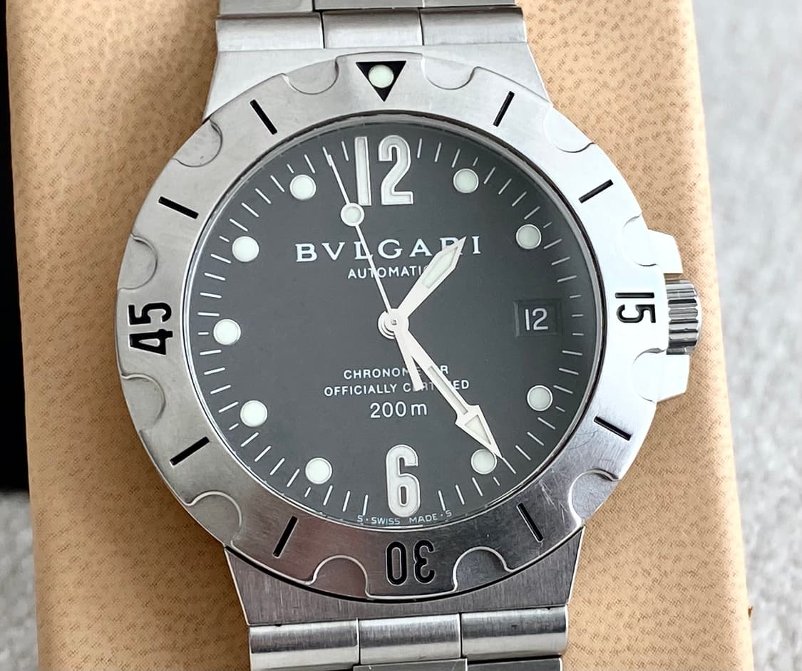 불가리 디아고노 스쿠버 SD38S 오토메틱 38mm 스틸 상품이미지1