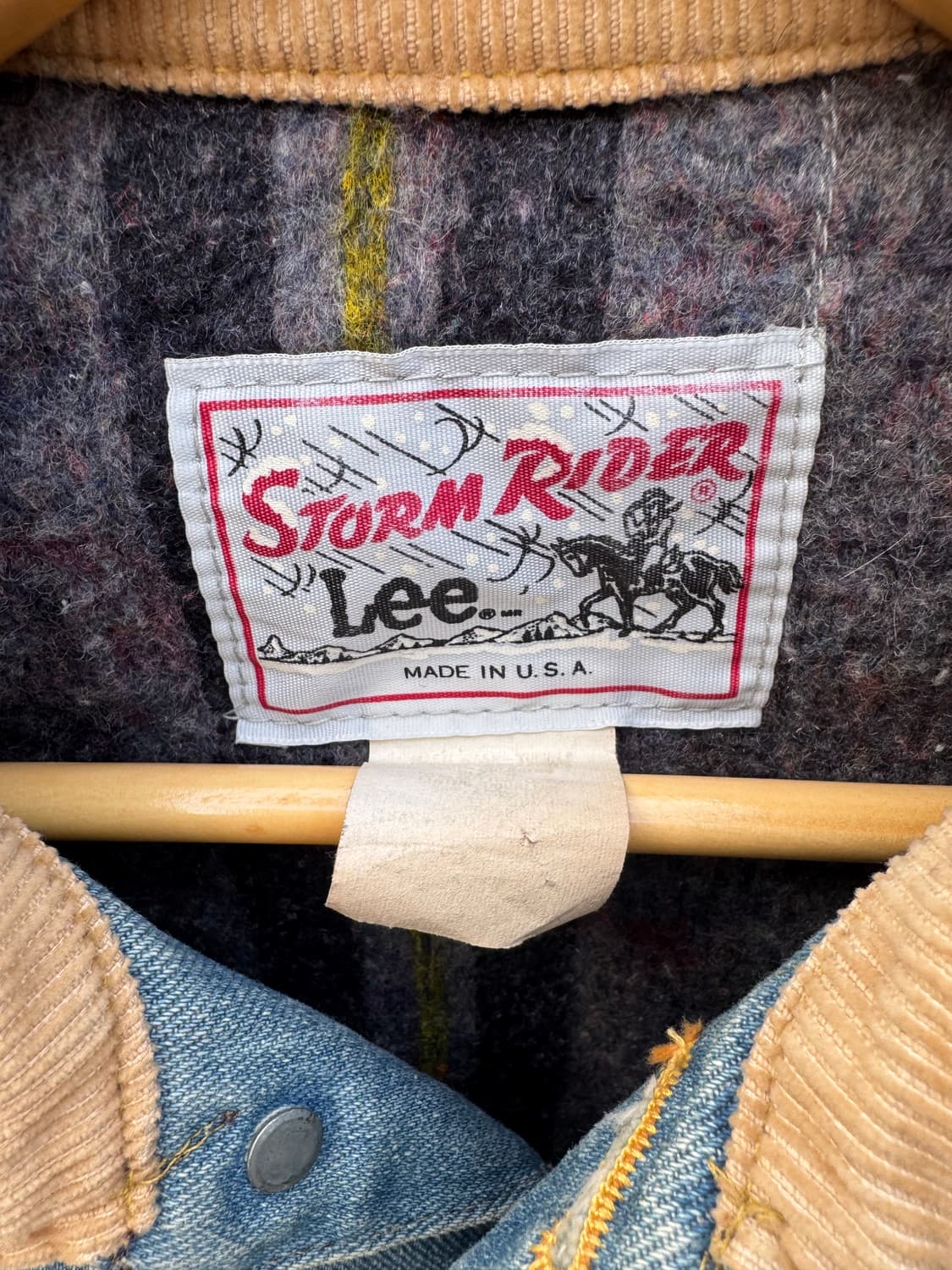 70~80s lee 빈티지 스톰라이더 하드페이딩 워싱 데님 트러커 자켓 상품이미지6