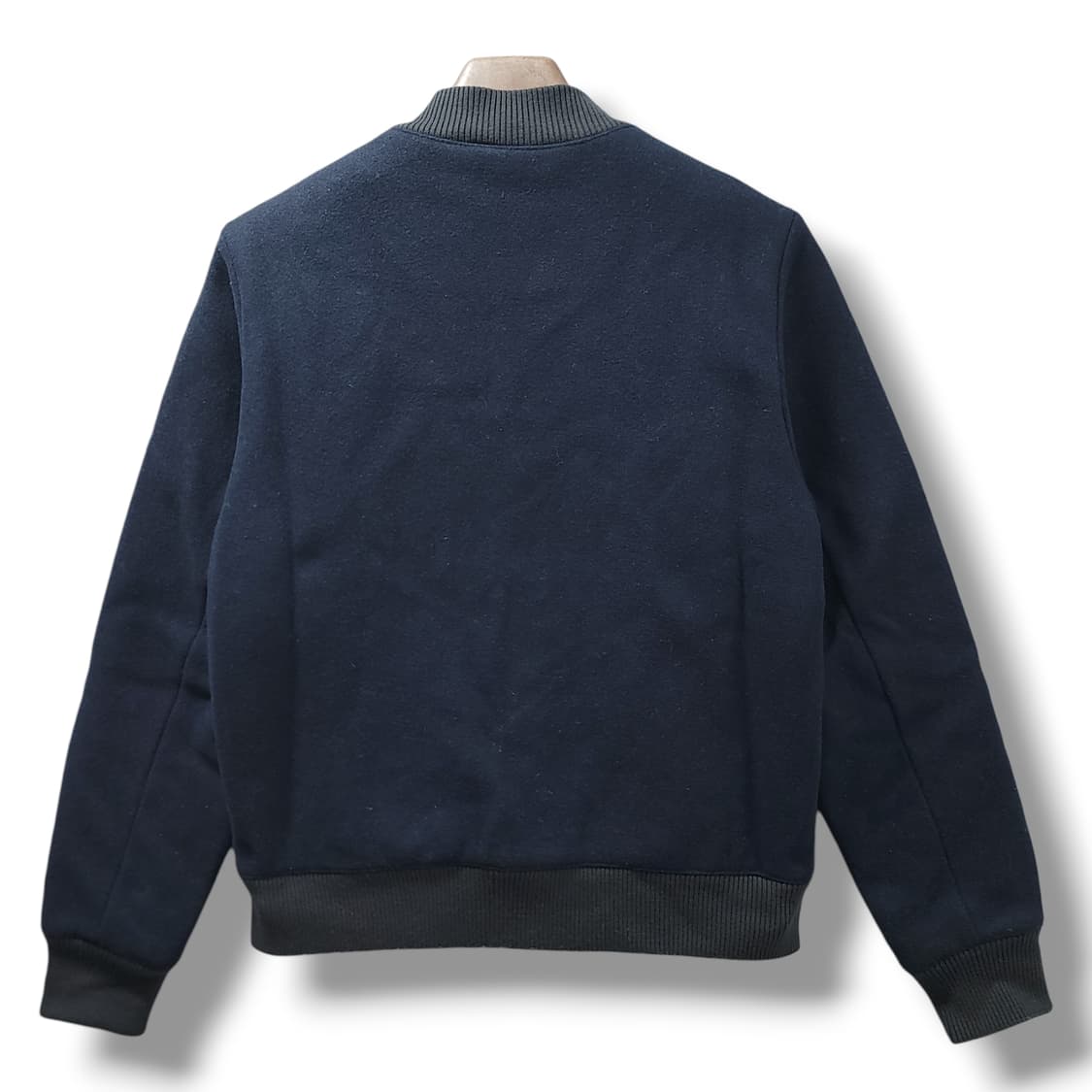 [M] 캉골 네이비 베이직 모+폴리 바시티 자켓 상품이미지2