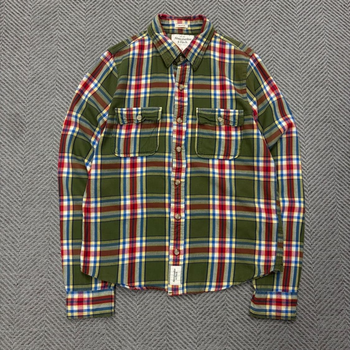 아베크롬비 투포켓 체크 셔츠 v2696 상품이미지1