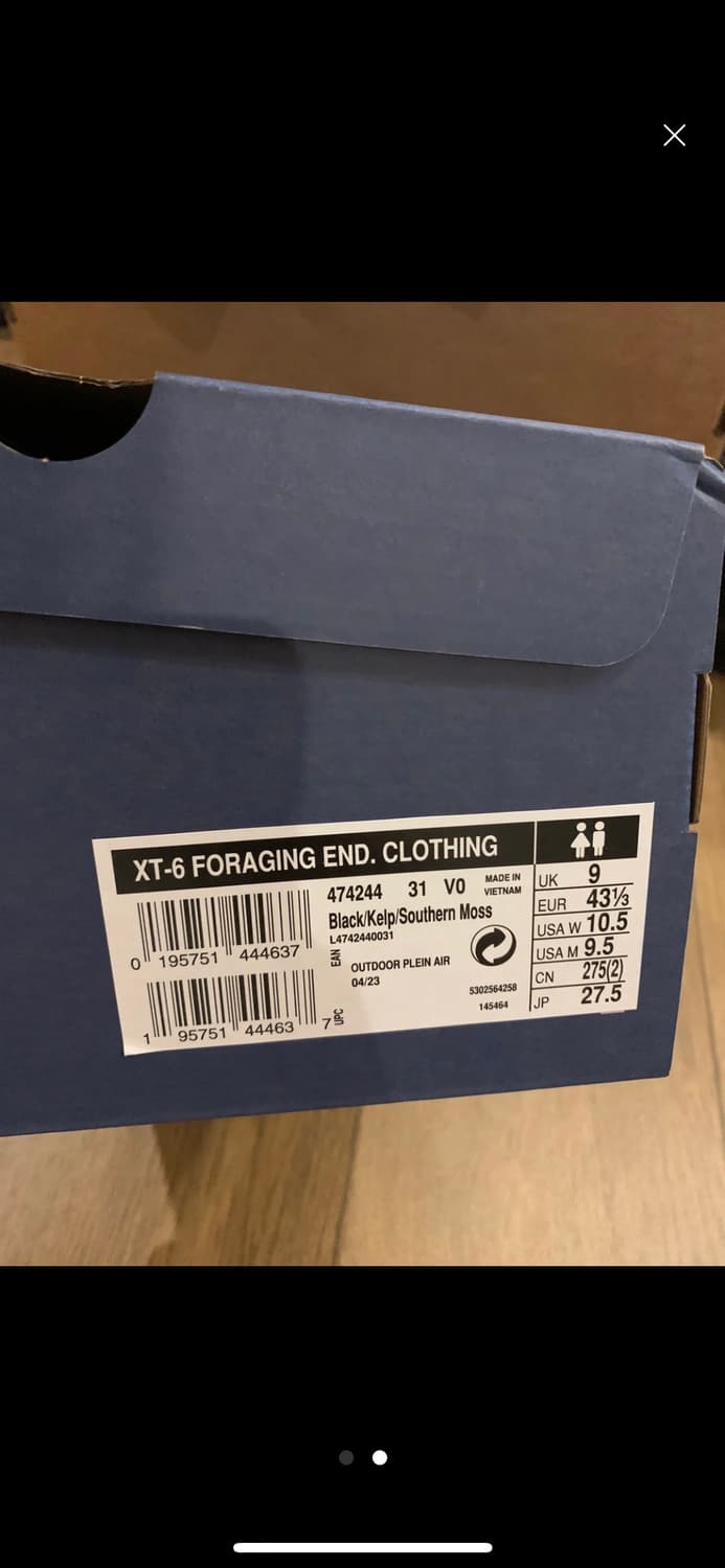 살로몬 X End xt-6 275 새제품 상품이미지2