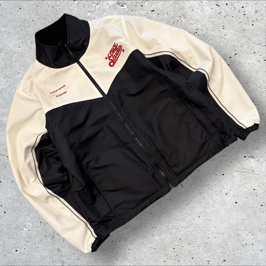 [XL] 23FW 오아이오아이 스튜디오 블랙/아이보리 자켓 B488 상품이미지1